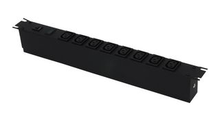 HAMMOND 1582T8E1BK Power Distribution, Rack Mount, 8 Outlets, 230 V, 10 A, 482.6 mm, 43.6 mm
