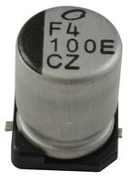 NICHICON UCZ1E101MCL1GS SMD Aluminum Electrolytic Capacitor, Radial Can - SMD, 100 µF, 25 V, 0.2 ohm, 2000 hours @ 85°C