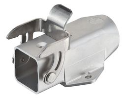 HARTING 19440031250 Heavy Duty Connector, Single Side Entry M20, Base, Panel Mount, Stainless Steel Body, 2 Lever, 3A
