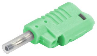CAL TEST ELECTRONICS CT2015-5 Banana Test Connector, Plug, Cable Mount, 36 A, 1.2 kV, Nickel Plated Contacts, Green