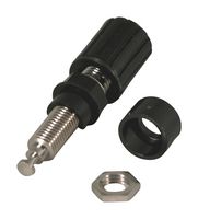 CAL TEST ELECTRONICS CT2232-0 Binding Post, 36 A, 1.2 kV, Nickel Plated Contacts, Panel Mount, Black
