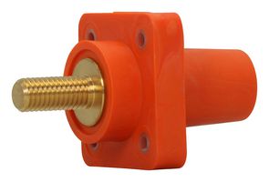 CROUSE-HINDS E1016-1634S High Power Connector, Cam-Lok J E1016 Series, Receptacle, 600 V, 400 A, Panel Mount, Screw