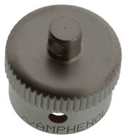 AMPHENOL INDUSTRIAL C10-738666-08M Dust Cap / Cover, Dust Cap, Amphenol Micro-B Series Receptacle Circular Connectors, Metal Body