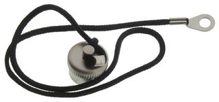 AMPHENOL INDUSTRIAL C10-738666-08M4 Dust Cap / Cover, Dust Cap, Amphenol Micro-B Series Receptacle Circular Connectors, Metal Body
