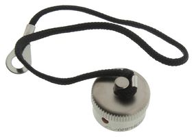 AMPHENOL INDUSTRIAL C10-738666-09M1 Dust Cap / Cover, Dust Cap, Amphenol Micro-B Series Receptacle Circular Connectors, Metal Body