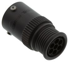 AMPHENOL INDUSTRIAL MB01HE08-07PN(072) Circular Connector, Micro Circular Connector, Micro-B Series, Cable Mount Receptacle, 7 Contacts