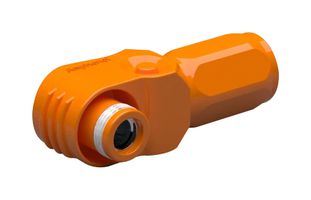 AMPHENOL INDUSTRIAL SLPPA25BSO0 High Power Connector, 90° Keyway, Orange, IP67, SurLok Plus Series, Plug, 1 kVDC, 120 A