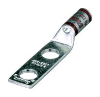 PANDUIT LCD2-38D-Q Lug Terminal, Pan-Lug LCD Series, Crimp, 2 AWG, Compression Lug, M10