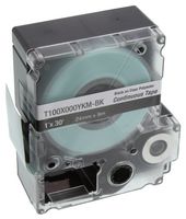 PANDUIT T100X000YKM-BK LABEL TAPE, PET, 1" X 30FT, BLACK/CLEAR