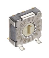 C&K COMPONENTS RTF16R3A Rotary Coded Switch, RTF Series, Surface Mount, 16 Position, 5 VDC, Hexadecimal, 100 mA