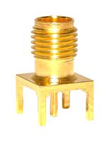 MUELLER ELECTRIC BU-1420701211 RF / Coaxial Connector, SMA Coaxial, Straight Jack, Through Hole Vertical, 50 ohm