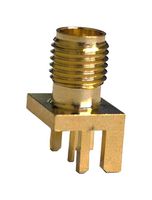 MUELLER ELECTRIC BU-1420701801 RF / Coaxial Connector, SMA Coaxial, Straight Jack, Solder, 50 ohm, Beryllium Copper