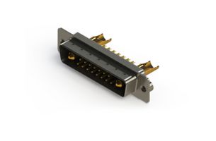 EDAC 627-17W2222-4NA Combination Layout D Sub Connector, 627C Series, DB-17W2, Plug, 17 Contacts, 15 Signal, 2 Power