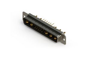 EDAC 627-17W5224-1T1 Combination Layout D Sub Connector, 627C Series, DC-17W5, Plug, 17 Contacts, 12 Signal, 5 Power