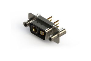 EDAC 627-2WK2624-5T4 Combination Layout D Sub Connector, 627C Series, DE-2WK2, Plug, 2 Contacts, 2 Coax, Solder