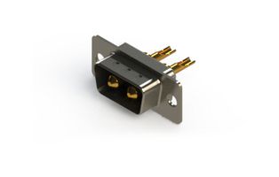 EDAC 627-2W2-622-1N1 Combination Layout D Sub Connector, 627C Series, DE-2W2, Plug, 2 Contacts, 2 Power, Solder Cup