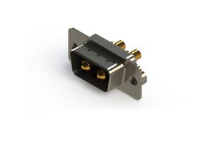 EDAC 627-2W2-624-3N2 Combination Layout D Sub Connector, 627C Series, DE-2W2, Plug, 2 Contacts, 2 Power, Solder
