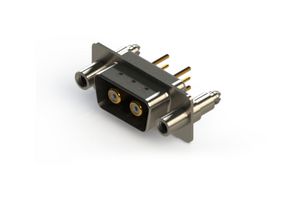 EDAC 627-2W2-624-7N6 Combination Layout D Sub Connector, 627C Series, DE-2W2, Plug, 2 Contacts, 2 Coax, Solder