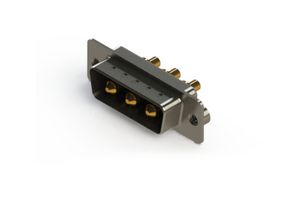 EDAC 627-3W3-224-2TA Combination Layout D Sub Connector, 627C Series, DA-3W3, Plug, 3 Contacts, 3 Power, Solder