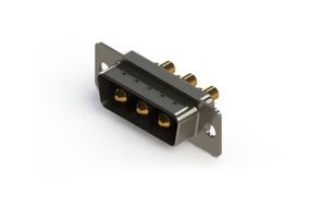 EDAC 627-3W3-224-3T1 Combination Layout D Sub Connector, 627C Series, DA-3W3, Plug, 3 Contacts, 3 Power, Solder