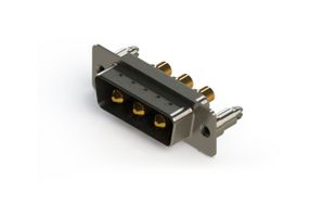 EDAC 627-3W3-224-4TD Combination Layout D Sub Connector, 627C Series, DA-3W3, Plug, 3 Contacts, 3 Power, Solder
