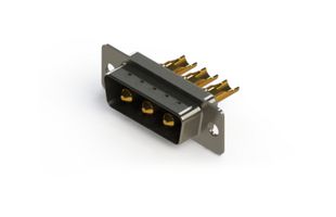 EDAC 627-3W3-622-3T1 Combination Layout D Sub Connector, 627C Series, DA-3W3, Plug, 3 Contacts, 3 Power, Solder Cup