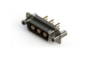 EDAC 627-3W3-624-5NC Combination Layout D Sub Connector, 627C Series, DA-3W3, Plug, 3 Contacts, 3 Coax, Solder