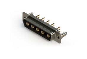 EDAC 627-5W5-224-5T5 Combination Layout D Sub Connector, 627C Series, DB-5W5, Plug, 5 Contacts, 5 Coax, Solder