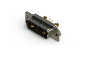 EDAC 627-7W2-224-4NA Combination Layout D Sub Connector, 627C Series, DA-7W2, Plug, 7 Contacts, 5 Signal, 2 Power