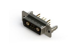 EDAC 627-7W2-224-7ND Combination Layout D Sub Connector, 627C Series, DA-7W2, Plug, 7 Contacts, 5 Signal, 2 Power/Coax