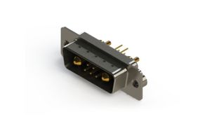 EDAC 627-7W2-624-1T2 Combination Layout D Sub Connector, 627C Series, DA-7W2, Plug, 7 Contacts, 5 Signal, 2 Power