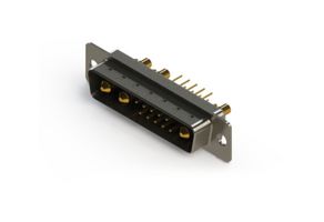 EDAC 627-13W3224-2N1 Combination Layout D Sub Connector, 627C Series, DB-13W3, Plug, 13 Contacts, 10 Signal, 3 Power