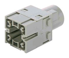 HARTING 09140013004 Heavy Duty Connector, Han-Modular Series, Module, 1 Contact, Plug