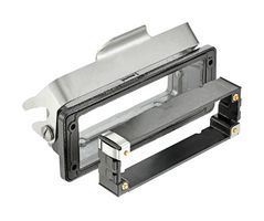 HARTING 09370240397 Heavy Duty Connector, Base, Bulkhead Mount, Aluminum Body, 1 Lever, 24B