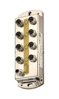 HARTING 20 77 408 0000 Switch, 8 Ports, Industrial, Unmanaged Gigabit Ethernet, Wall, M12 A-Coded x 8