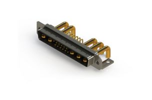 EDAC 629-17W5250-4NC Combination Layout D Sub Connector, 629C Series, DC-17W5, Plug, 17 Contacts, 12 Signal, 5 Power