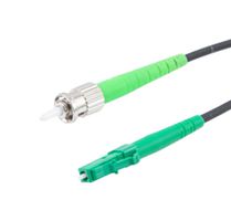 L-COM FCA-SLCASTAS2 Fiber Optic Cable, Singlemode, 1 Fibers, 9µm / 125µm, LC Simplex to ST Simplex, 6.6ft