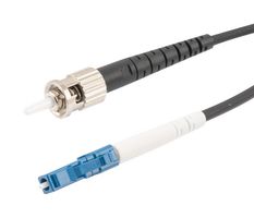 L-COM FCA-SLCUSTUS15 Fiber Optic Cable, Singlemode, 1 Fibers, 9µm / 125µm, LC Simplex to ST Simplex, 49.2ft