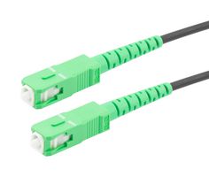 L-COM FCA-SSCASCAS10 Fiber Optic Cable, Singlemode, 1 Fibers, 9µm / 125µm, SC Simplex to SC Simplex, 32.8ft