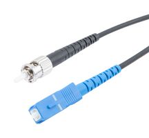 L-COM FCA-SSCUSTUS5 Fiber Optic Cable, Singlemode, 1 Fibers, 9µm / 125µm, SC Simplex to ST Simplex, 16.4ft