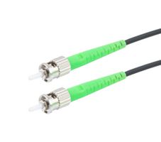 L-COM FCA-SSTASTAS15 Fiber Optic Cable, Singlemode, 1 Fibers, 9µm / 125µm, ST Simplex to ST Simplex, 49.2ft