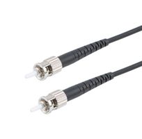 L-COM FCA-SSTUSTUS2 Fiber Optic Cable, Singlemode, 1 Fibers, 9µm / 125µm, ST Simplex to ST Simplex, 6.6ft