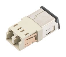 L-COM FOA-810-BGE Fiber Optic Adapter, Side Spring, LC Duplex, LC Duplex, Straight Adapter