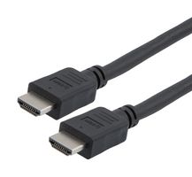 L-COM HD21Z-MM-BLK-1M Audio / Video Cable Assembly, LSZH, 2.1, HDMI Plug, HDMI Plug, 3.3 ft, 1 m, Black