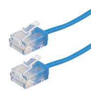 L-COM TRD634-BLU-05F Cable Ethernet, Cat6, RJ45 Macho a RJ45 Macho, UTP (par trenzado sin blindaje), Azul, 152.4 mm