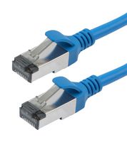 L-COM TRD828-BLU-05F Ethernet Cable, Cat8, RJ45 Plug to RJ45 Plug, FTP (Foiled Twisted Pair), Blue, 152.4 mm, 6 "