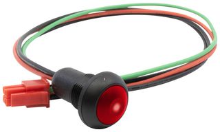 E-SWITCH RP8700AB2CCEBLKREDNIL Industrial Pushbutton Switch, RP8700 Series, 13.6 mm, SPST-NO-DM, Off-(On), Round, Red