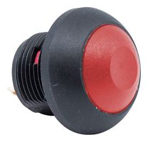 E-SWITCH RP8700AB2M4CEBLKREDNIL Industrial Pushbutton Switch, RP8700 Series, 13.6 mm, SPST-NO-DM, Off-(On), Round, Red