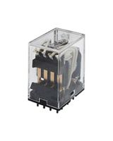 OMRON INDUSTRIAL AUTOMATION MY4-02-AC24 Power Relay, 4PDT, 24 VAC, 3 A, MY Series, Through Hole, Non Latching