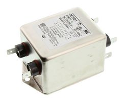 TE CONNECTIVITY - CORCOM 3EHQ1 Power Line Filter, Chassis, General Purpose, 250 VAC, 3 A, Single Phase, 2 Stage, Chassis Mount